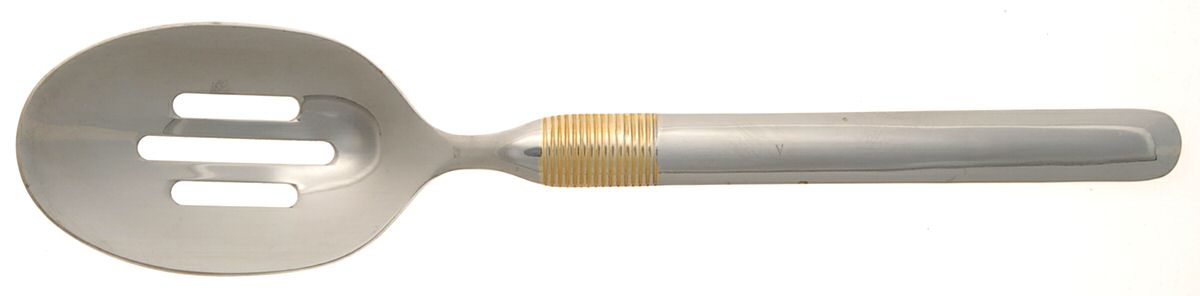 HSV186 (Stainless) Pierced Tablespoon (Serving Spoon) by Hampton Silversmiths-1