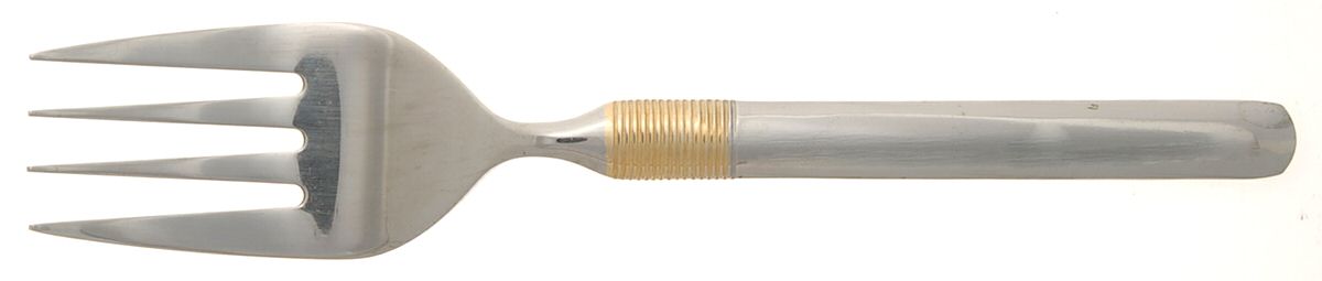 HSV186 (Stainless) Medium Solid Cold Meat Serving Fork by Hampton Silversmiths-1