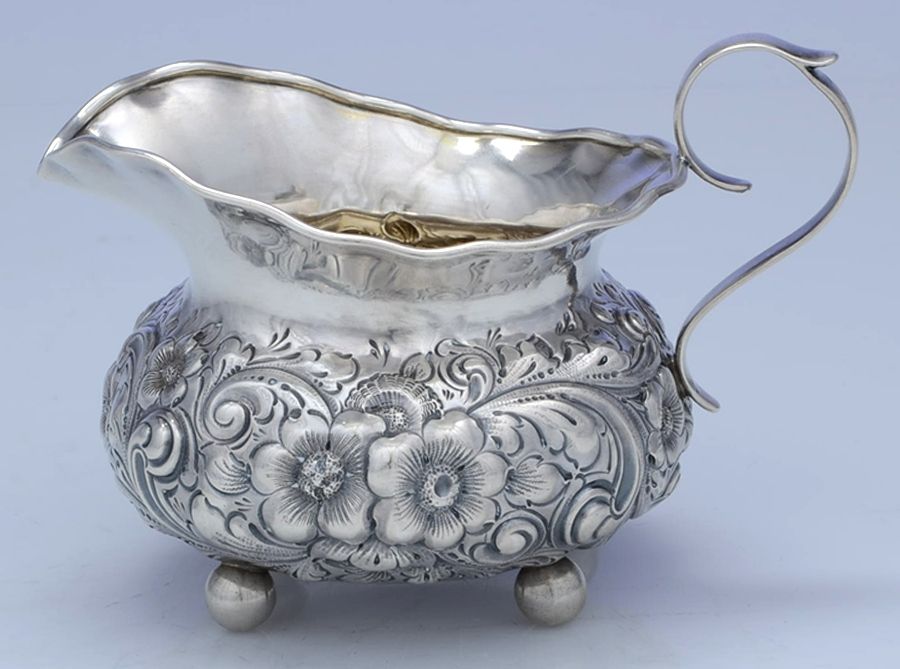 252 (Sterling, Hollowware) Mini Creamer by Hardy & Hayes-1