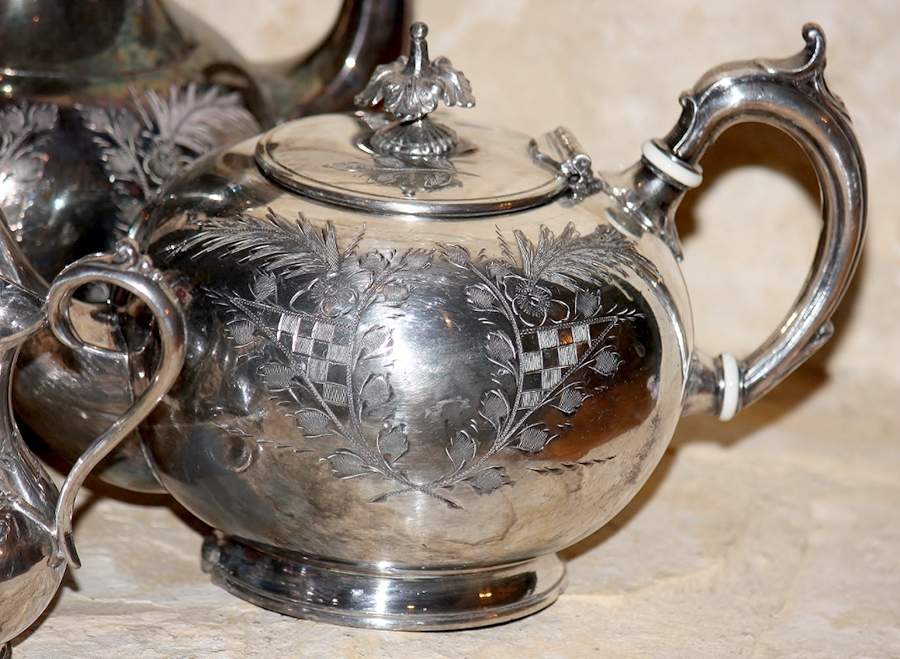 2050 (Silverplate, Hollowware) Teapot by Hammond,Creake&Co-1