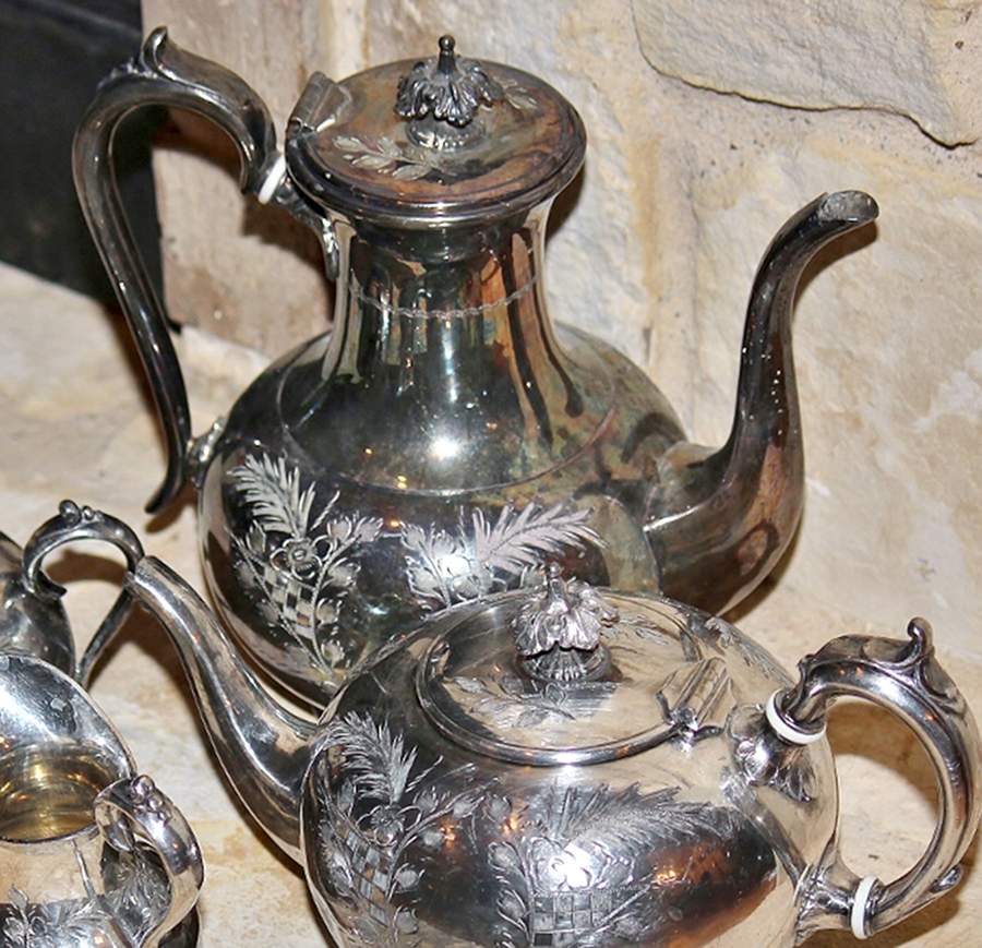 2050 (Silverplate, Hollowware) Silverplate Coffee Pot by Hammond,Creake&Co-1