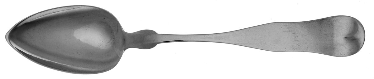 Coin Silver Flatware Dessert/Oval Soup Spoon by R. Hills & Bro-1
