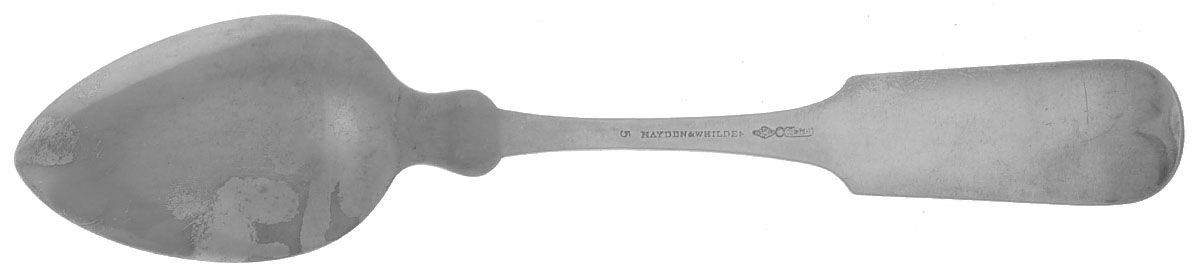 Coin Silver Flatware Tablespoon (Serving Spoon) by Hayden & Whilden-2