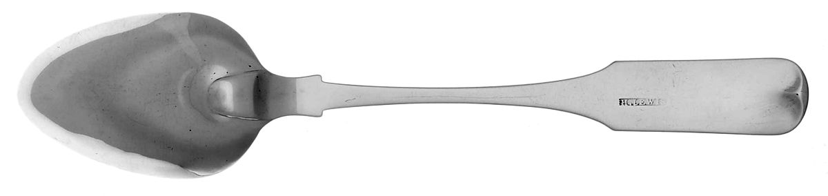 Coin Silver Flatware Tablespoon (Serving Spoon) by Harvey Lewis-2