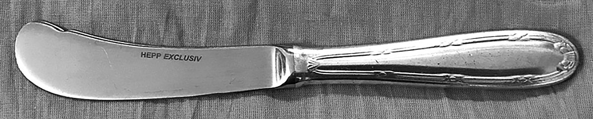 Kreuzband (Stainless) Butter Spreader Hollow Hdl-Paddle/Stainless Blade by Hepp-1