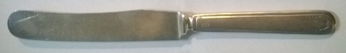 Ivanhoe (Silverplate) Old French Solid Knife by Hibbard, Spencer, Bart-1
