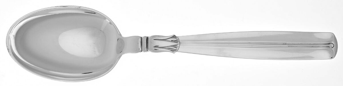 Lotus (Sterling) Dessert/Oval Soup Spoon by Horsens-1