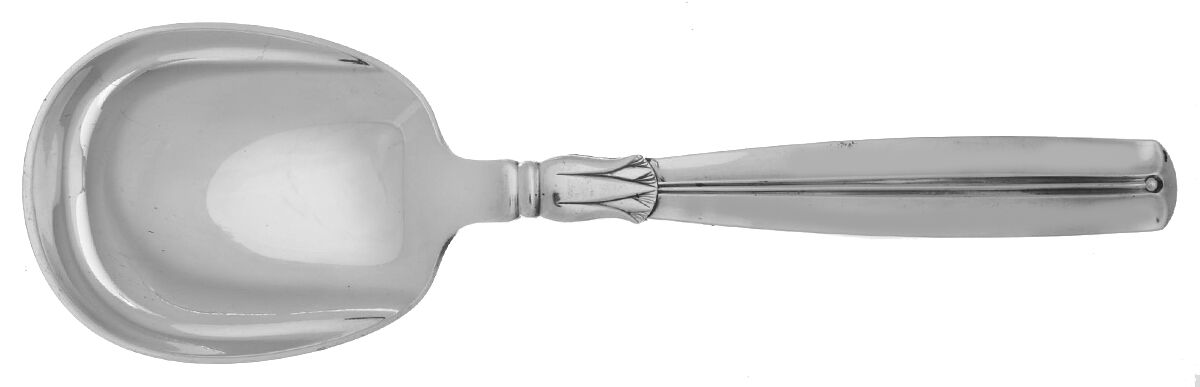 Lotus (Sterling) Solid Smooth Casserole Spoon by Horsens-1