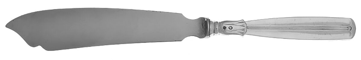 Lotus (Sterling) Cake Knife with Stainless Blade by Horsens-1