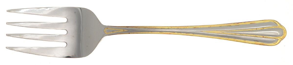 HSV209 (Stainless) Large Solid Cold Meat Serving Fork by Hampton Silversmiths-1