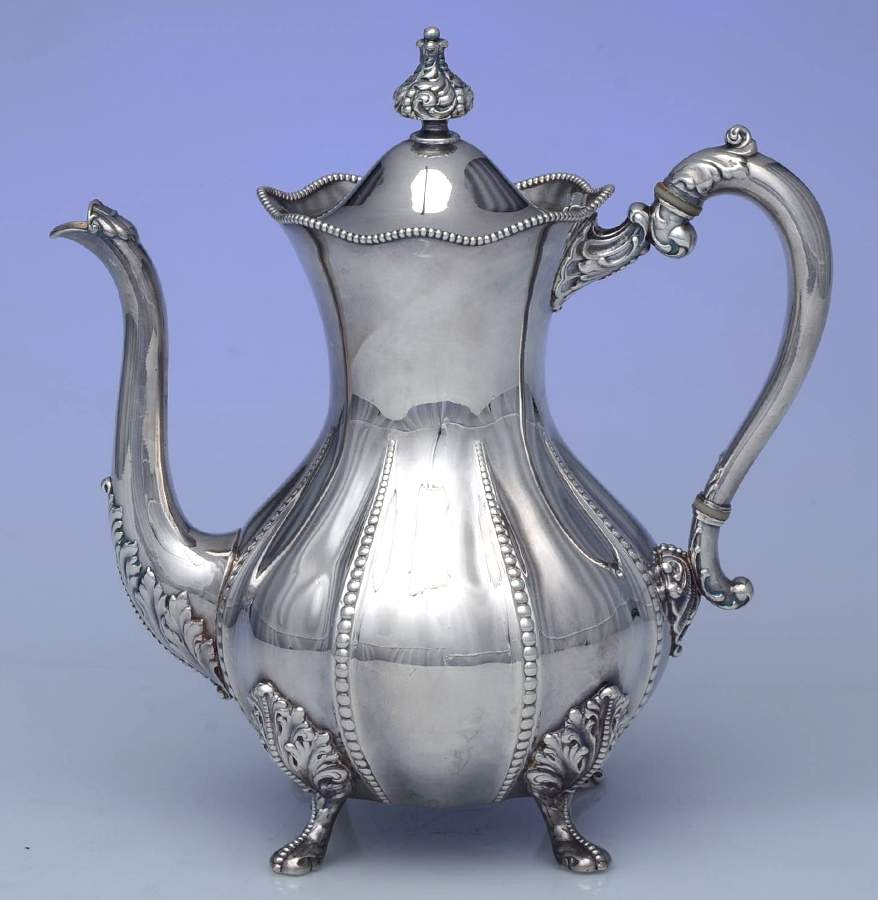 2053 (Silverplate, Hollowware) Silverplate Coffee Pot by Homan-1