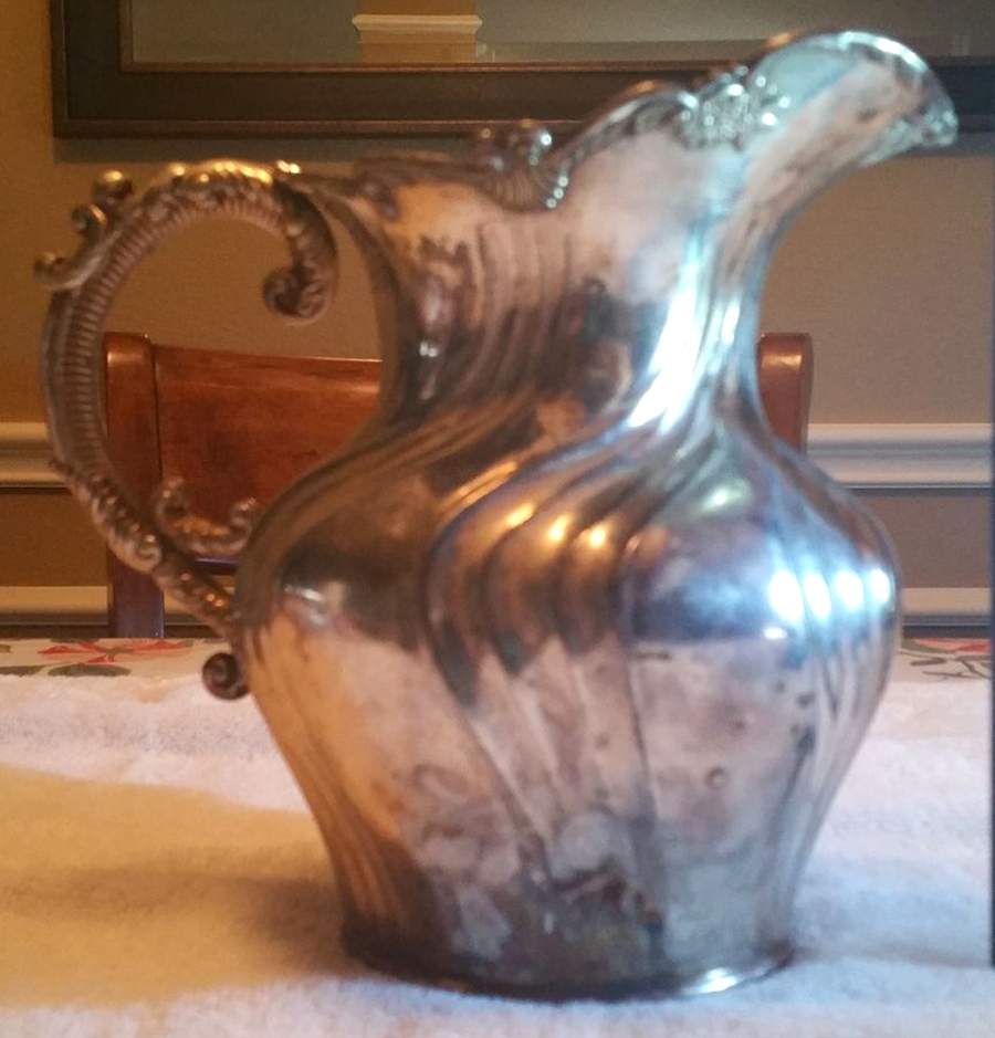 1065 (Silverplate, Hollowware) Silverplate Water Pitcher by Hartford-1