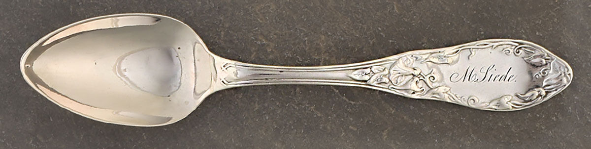 Morning Glory (Coin) Teaspoon by Henry Hebbard-1