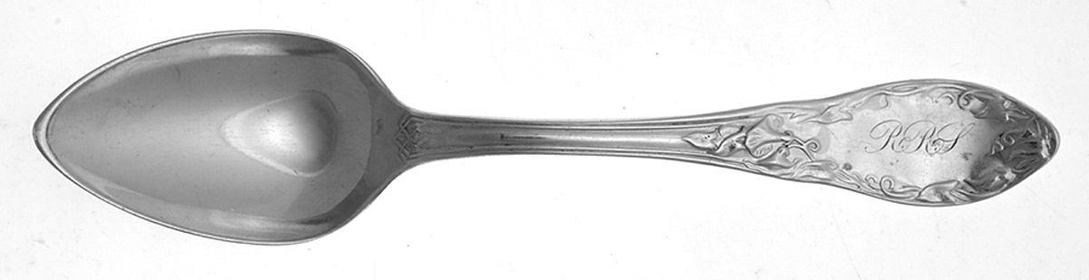 Morning Glory (Coin) Place/Oval Soup Spoon by Henry Hebbard-1