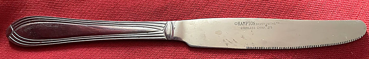 HSV224 (Stainless) New French Solid Knife by Hampton Silversmiths-1
