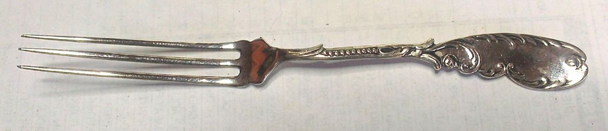 89 (Sterling) Strawberry Fork by H H Curtis & Co-1
