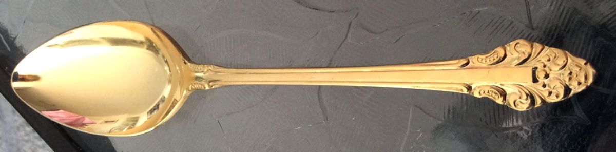 Raynor (Gold Electroplate) Tablespoon (Serving Spoon) by Hull-1