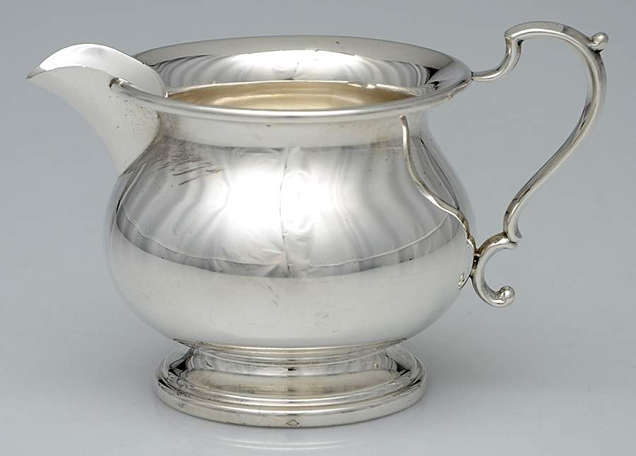156 (Sterling, Hollowware) Creamer by Hartford Sterling Co-1