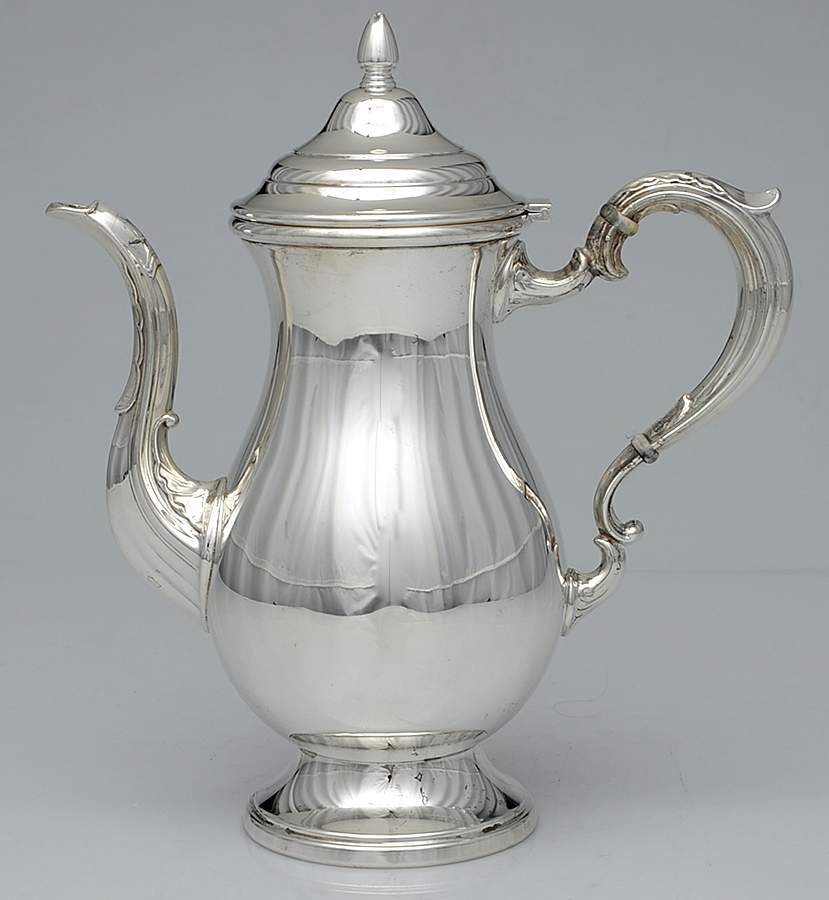 156 (Sterling, Hollowware) Coffee Pot by Hartford Sterling Co-1