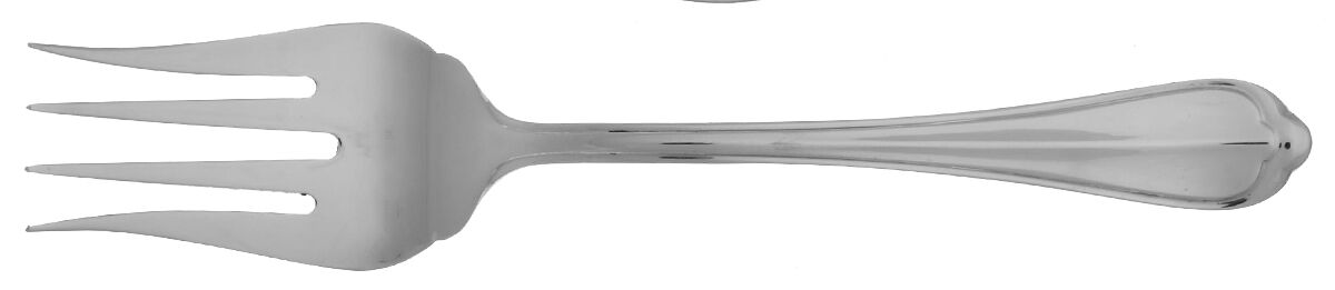 Cortland (Stainless) Medium Solid Cold Meat Serving Fork by Hampton Silversmiths-1