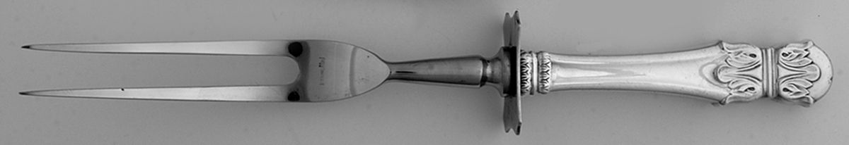 HAS4 (Sterling) Large Stainless-Prong Roast Carving Fork by Hallmark-1