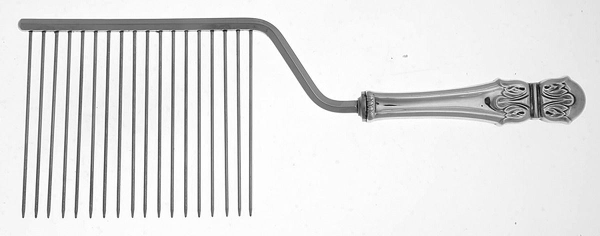 HAS4 (Sterling) Cake Breaker with Silverplate Prongs by Hallmark-1