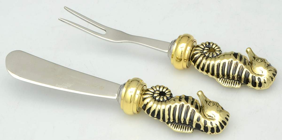 Shell (Silverplate, Hollowware) (2 Pc) Cheese Set (CHEFM4, CHSSM4) by Hans Turnwald-1