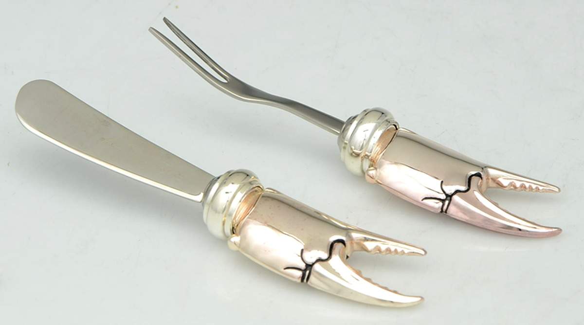 Shell (Silverplate, Hollowware) (2 Pc) Cheese Set (CHEFM2, CHSSM2) by Hans Turnwald-1