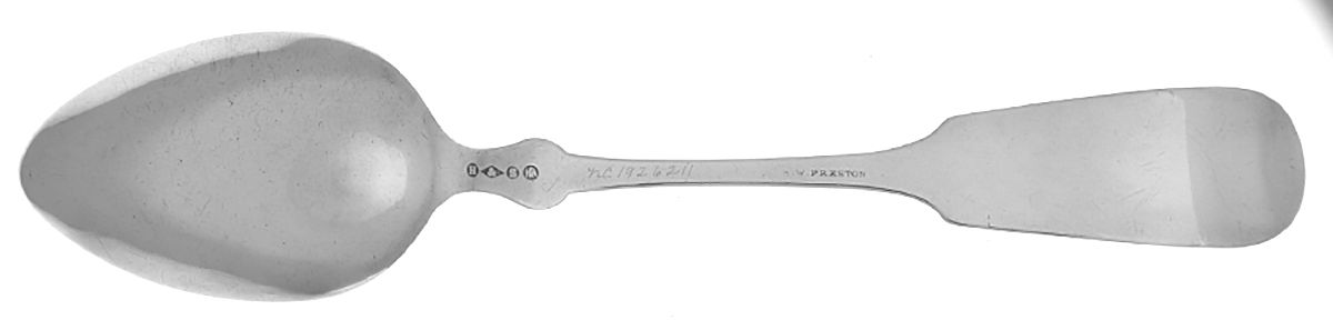 Coin Silver Flatware Tablespoon (Serving Spoon) by Hotchkiss & Schreuder-2