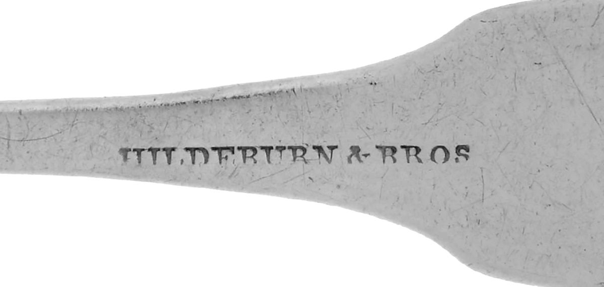 Coin Silver Flatware Teaspoon by Hildeburn & Bros.-3