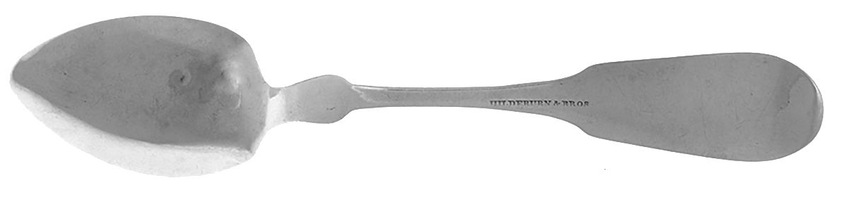 Coin Silver Flatware Teaspoon by Hildeburn & Bros.-2