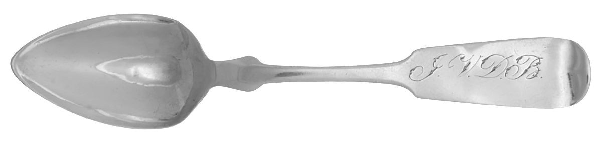 Coin Silver Flatware Teaspoon by Hall,Hewson &Brower-1
