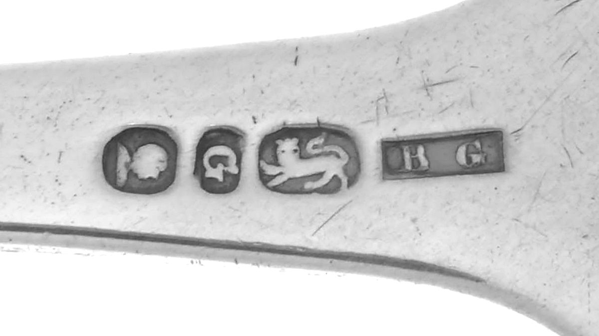 Coin Silver Flatware Tablespoon (Serving Spoon) by Hall,Hewson &Brower-3