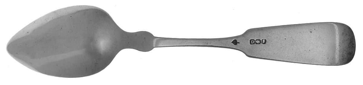 Coin Silver Flatware Teaspoon by Hall,Hewson &Brower-2