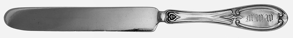 Coin Silver Flatware Solid Dessert/Tea Knife by Hall,Hewson &Brower-1