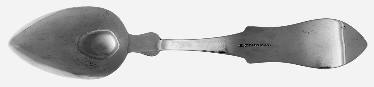 Coin Silver Flatware Dessert/Oval Soup Spoon by Henry Fletcher-2