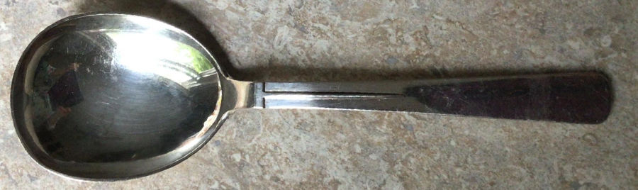 Arvesolv 17 (Sterling) Round Bowl Soup Spoon (Cream Soup) by Hans Hansen (Denmark)-1