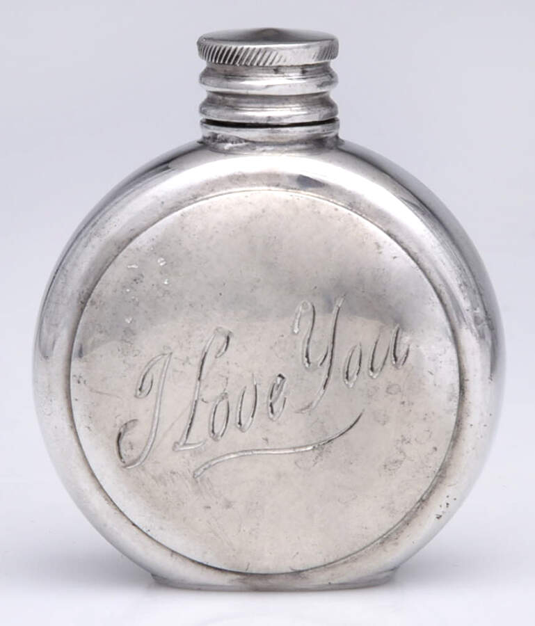 Pewter Hollowware Hip Flask by Hoffritz-1