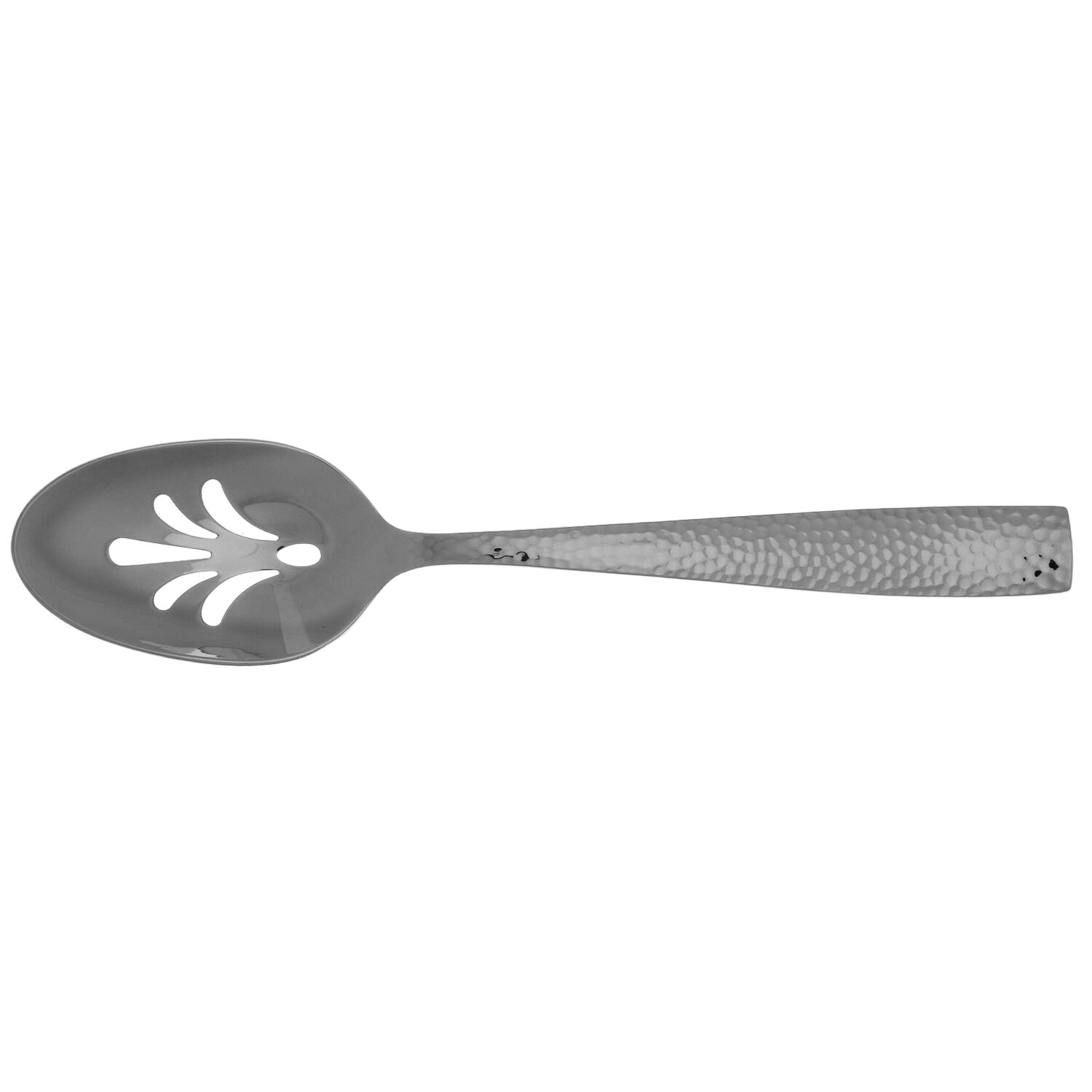 Hammered (Stainless) Pierced Tablespoon (Serving Spoon) by Hudson Essentials-1