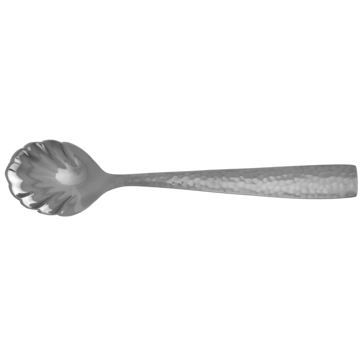 Hammered (Stainless) Sugar Shell Spoon by Hudson Essentials-1