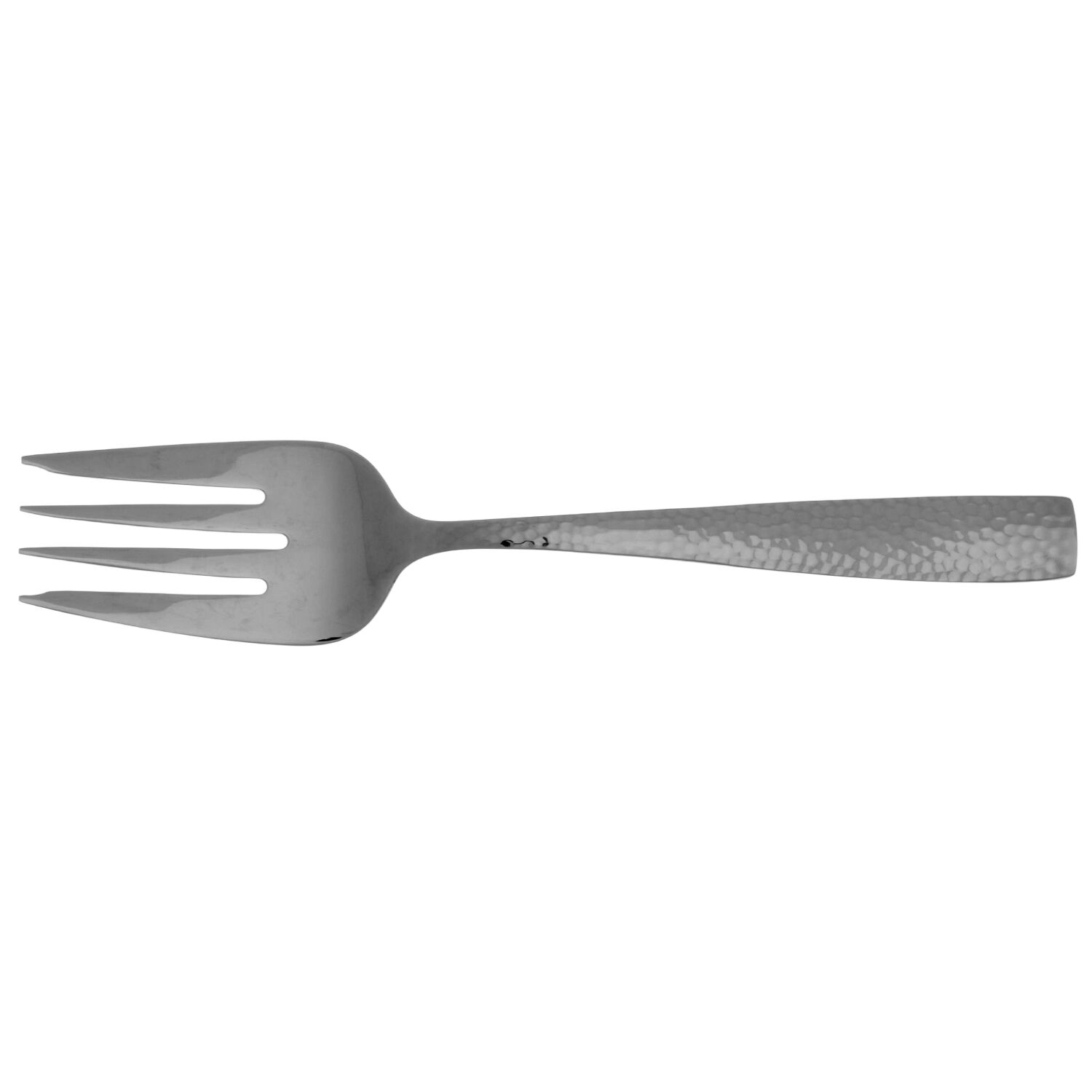 Hammered (Stainless) Medium Solid Cold Meat Serving Fork by Hudson Essentials-1