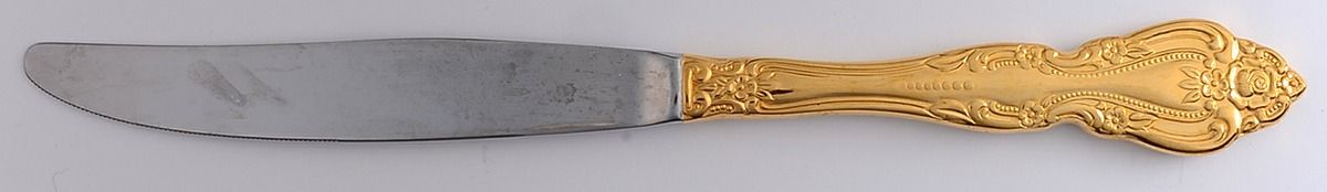 Classic Baroque (Gold Electroplate) Modern Hollow Knife by Imperial Intl-1