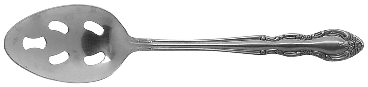 Fleurette (Stainless) Pierced Tablespoon (Serving Spoon) by Imperial Intl-1