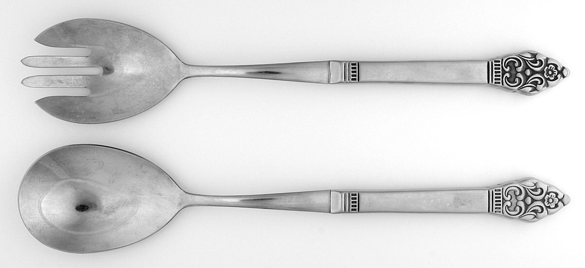 IMI17 (Stainless) 2 Pc Salad Set with Stainless Bowl by Imperial Intl-1