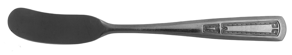 Lady Hibbard (Stainless) Flat Handle Butter Spreader by Unknown Mfg Silver-1
