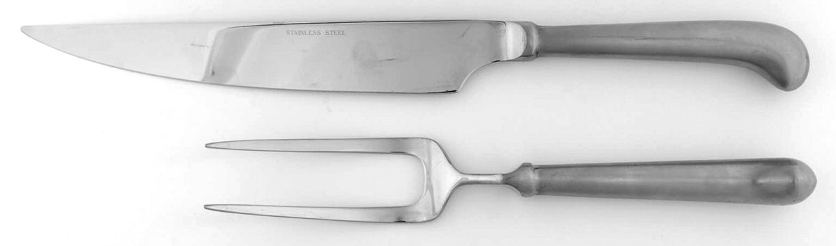 Old Towne (Stainless) Large 2-Piece Roast Carving Set w/Stainless Blade by Imperial Intl-1