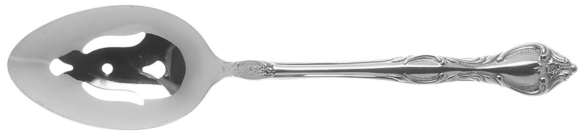 Royal Baroque (Stainless) Pierced Tablespoon (Serving Spoon) by Imperial Intl-1