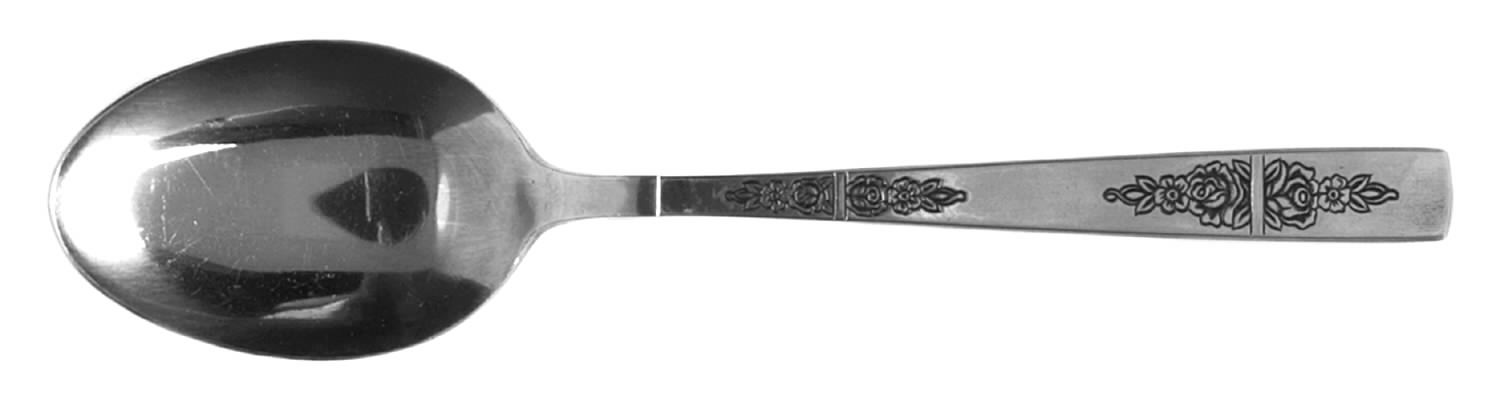 Rose Image (Stainless, Square End) Tablespoon (Serving Spoon) by Imperial Intl-1