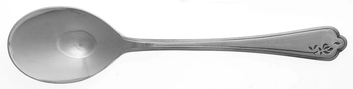 Rose Image (Stainless, Round End) Sugar Spoon by Imperial Intl-1