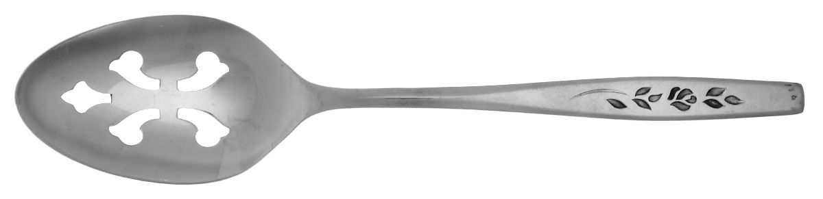 Rose Silhouette (Stainless) Pierced Tablespoon (Serving Spoon) by Imperial Intl-1